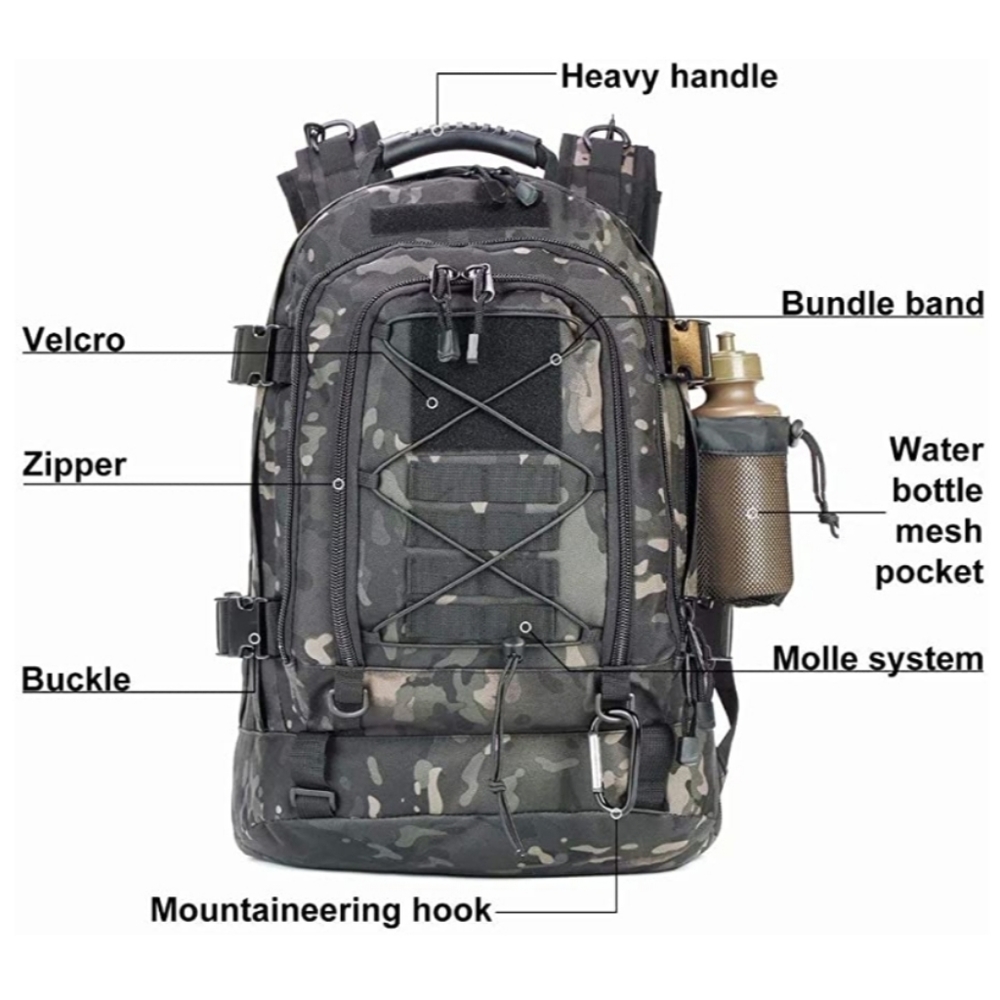 New Molle System Adjustable Waterproof Backpack - Picture 5 of 8